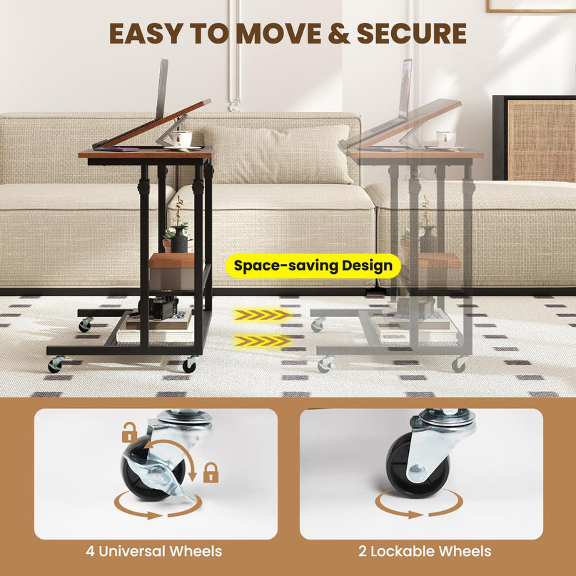 Giantex Mobile Standing Desk for Small Space