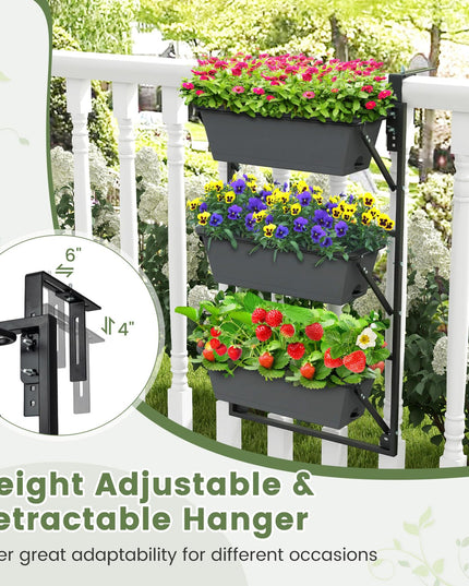 Giantex Vertical Raised Garden Bed, Hanging & Wall-Mounted Planter Garden Boxes