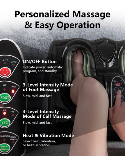 Giantex Foot and Calf Massager - Shiatsu Foot Massager Calf Massager