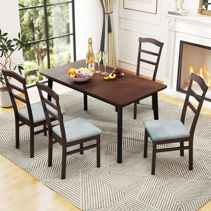 Giantex Wooden Dining Chairs Set for Dining Living Room