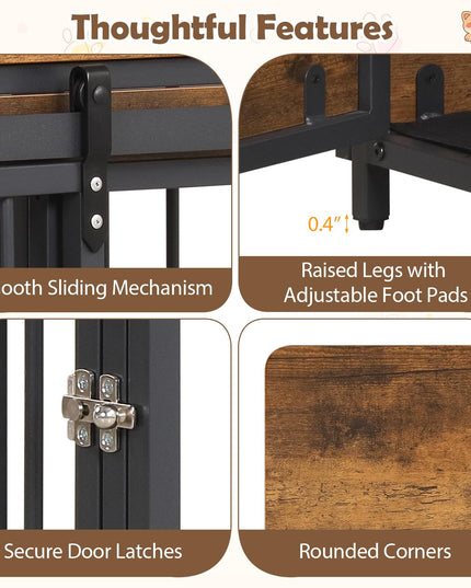 Giantex Dog Crate Furniture with 2 Doors