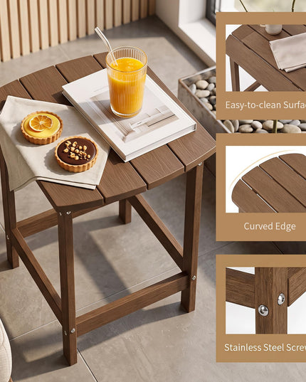 Giantex 18” Side Table Outdoor Small Patio Table Adirondack Table