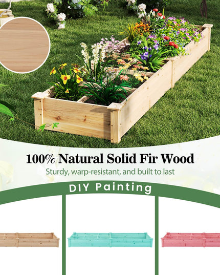 Giantex Wooden Raised Garden Bed