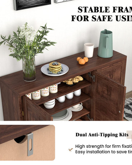 Buffet Cabinet Kitchen Storage Cupboard - Giantex