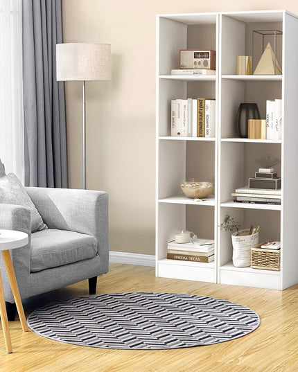 Giantex 56” Tall Bookcase, 4-Cube Bookshelf with 4 Anti-Tipping Kits