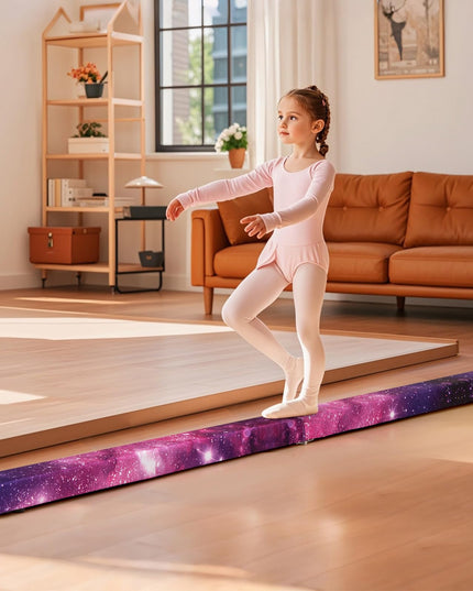 Giantex 8FT Balance Beam, Folding Gymnastics Beam w/Carry Handles