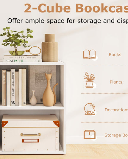 Giantex 3 Tier Bookshelf with Open Cubes for Living Room