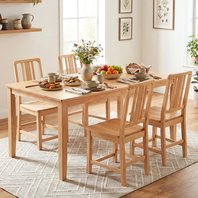 Giantex Natural Dining Room Chair for Living Room Restaurant
