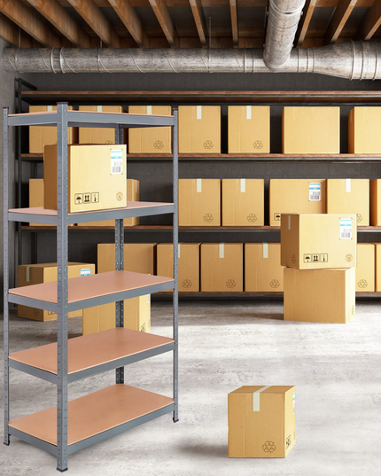 Storage Shelving Rack Utility Shelf 5-Tier | Heavy Duty 2750LBS Garage Shelves Shelving