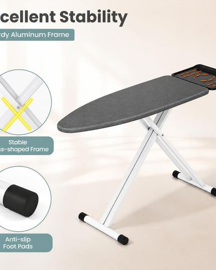 GIANTEX Full Size Foldable Ironing Board with Iron Rest