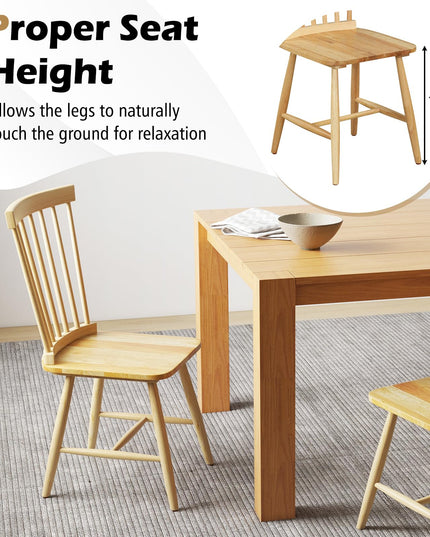 Giantex Wood Dining Chairs Set