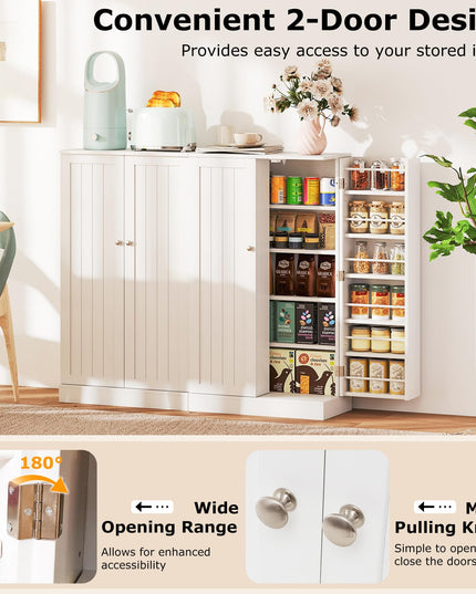 Giantex 41" Kitchen Pantry Cabinet