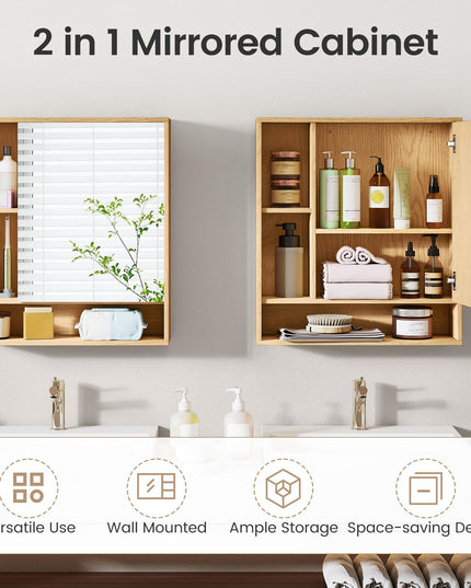 Giantex Bathroom Medicine Cabinet with Mirror