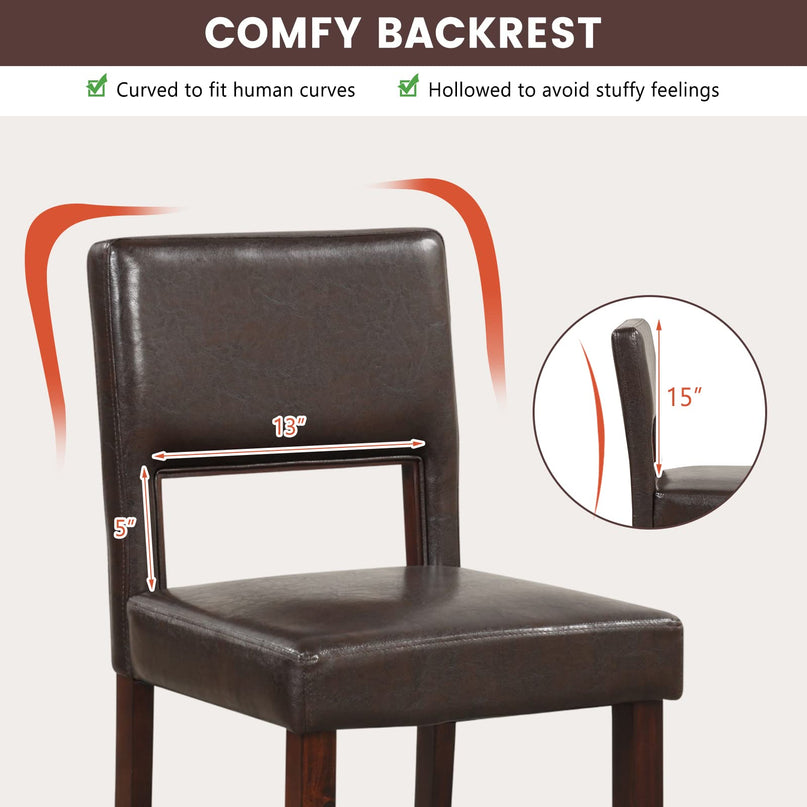 4-Piece Bar Chair Set - Giantex