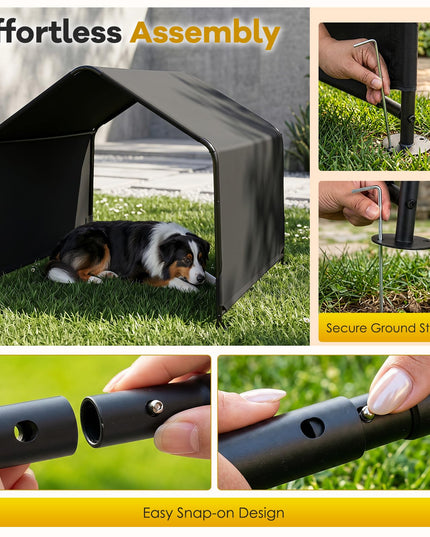 Giantex Outdoor Dog Shade Shelter with Waterproof Canopy