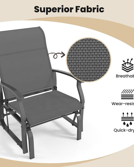 Giantex 2/4 Pack Outdoor Glider Rocking Chairs for Porch