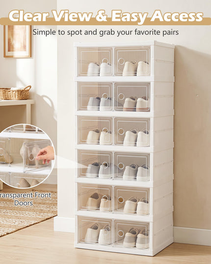 Giantex 6-Tier Folding Shoe Rack Organizer