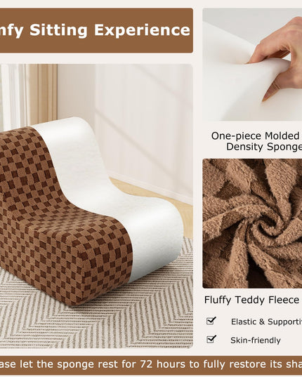 Giantex Bean Bag Chair with Ottoman for Living Room