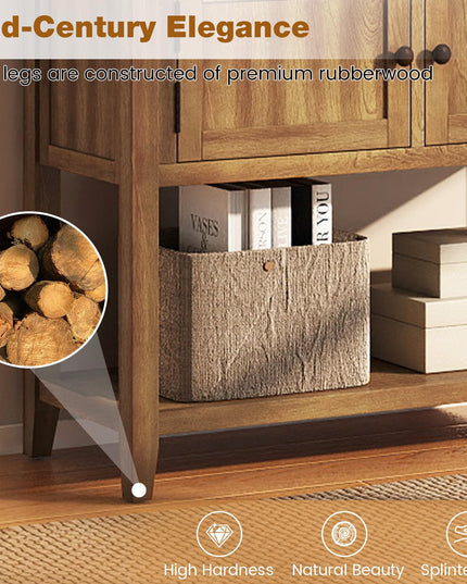 Giantex Buffet Cabinet with Storage Shelf, 2 Drawers