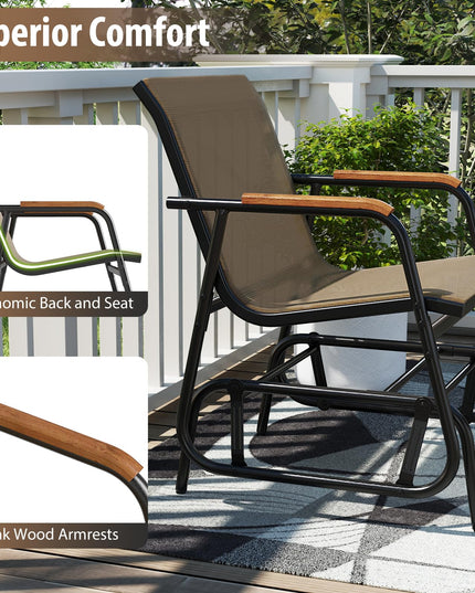 Giantex 3-Piece Outdoor Glider Set