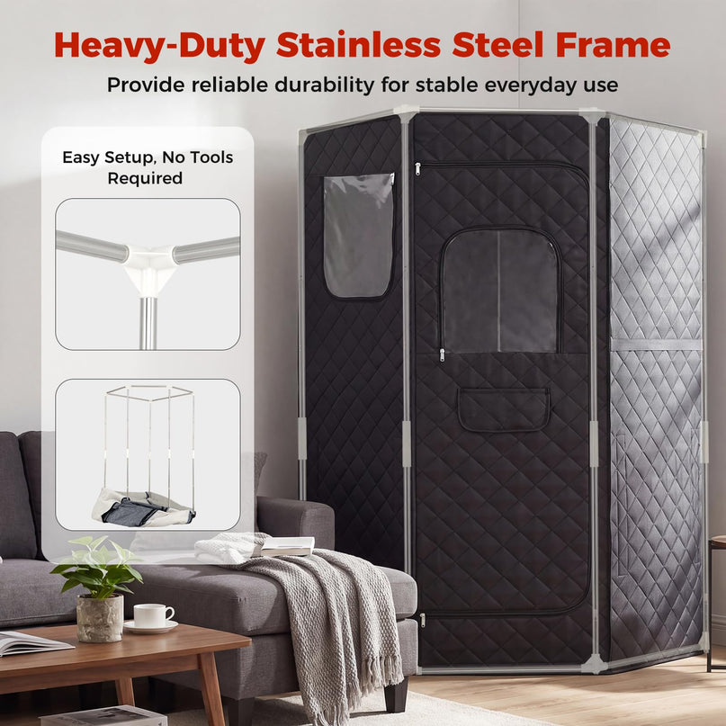 Giantex Indoor Personal Sauna Tent for Home Relaxation