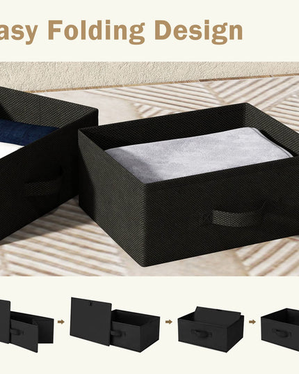 Giantex Nightstand Set of 2 with 2 Fabric Drawers