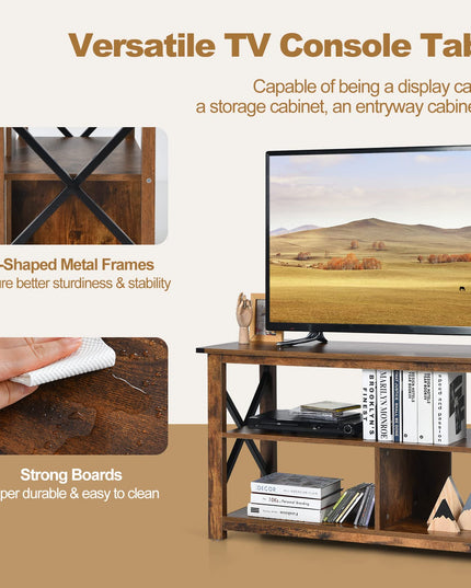 Giantex TV Stand for Bedroom, TV Cabinet for TV Up to 55"