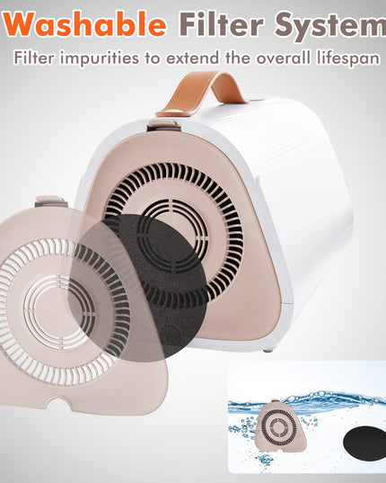 Giantex Dog Dryer, Dog Hair Dryer with Adjustable Air Speed and Temperature Control, 4 Nozzles, Negative Ion Function