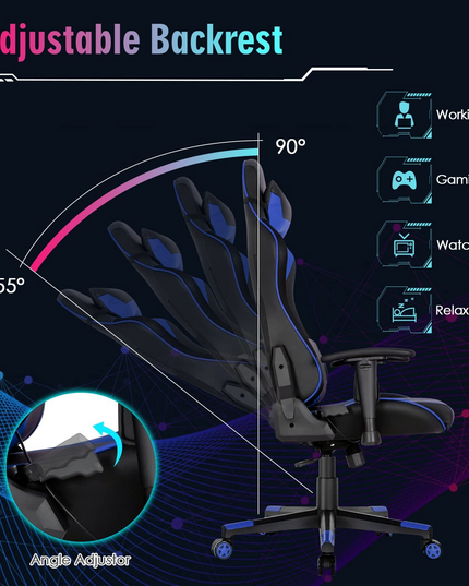 Giantex Gaming Chair with RGB LED Lights