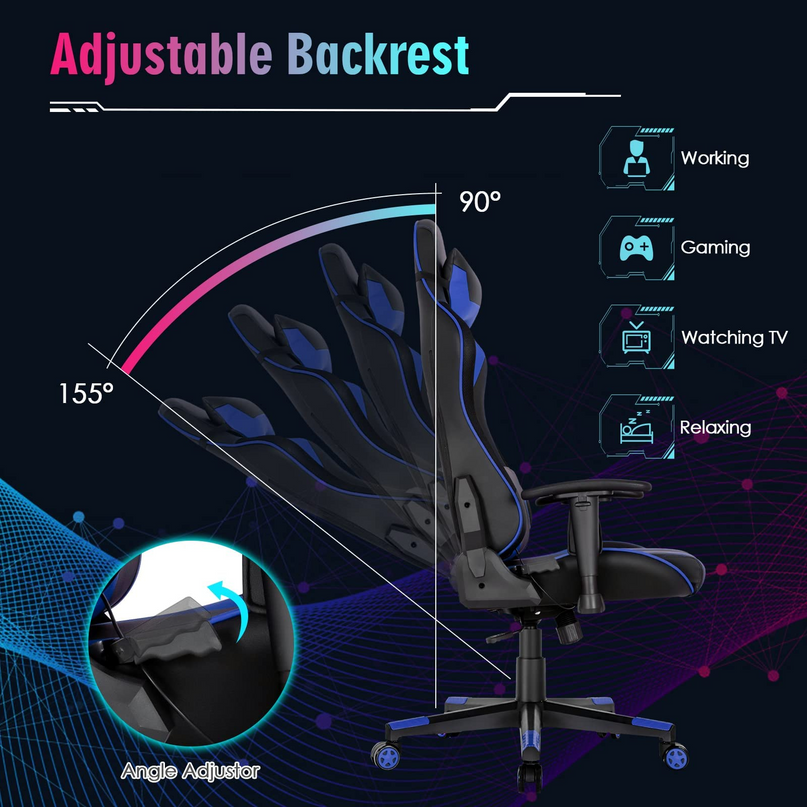 Giantex Gaming Chair with RGB LED Lights