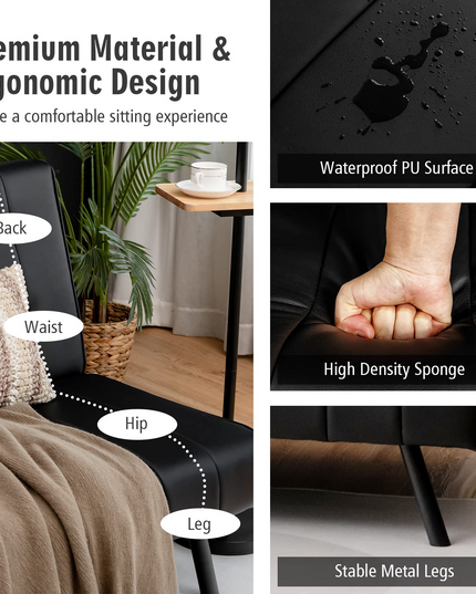 Giantex Convertible Sofa Bed, Futon Sleeper Couch