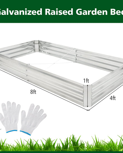 Giantex Galvanized Raised Garden Bed