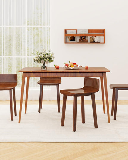 Giantex Wood Dining Chairs Set of 2/4 for Home Living Room