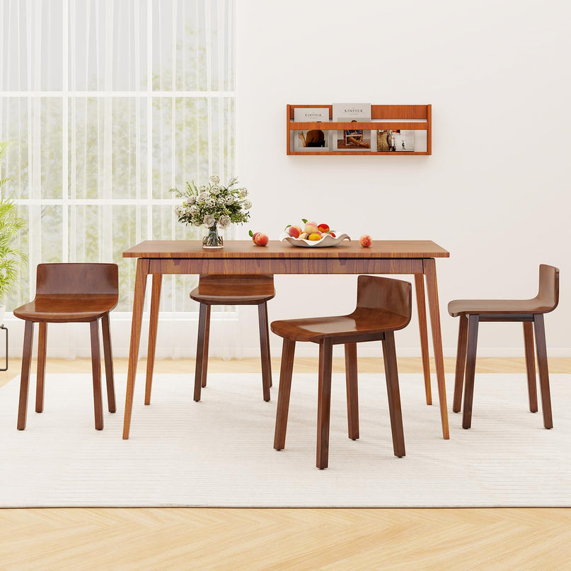 Giantex Wood Dining Chairs Set of 2/4 for Home Living Room