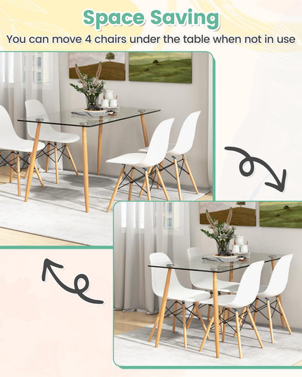 Giantex 5-Piece Dining Table Set