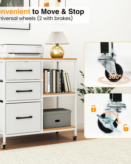 Meuble de rangement pour imprimante Giantex avec espace de rangement pour l'organisation du bureau à domicile