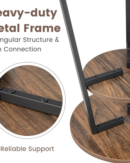 Giantex Round End Table Set