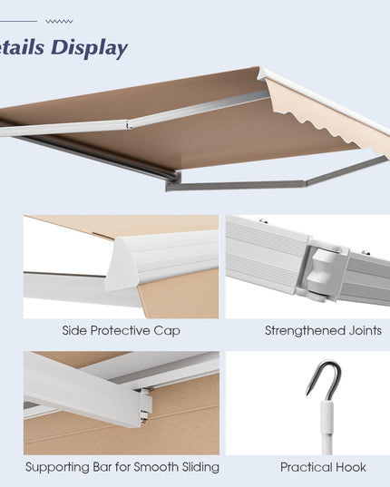 Giantex Retractable Awning for Patio