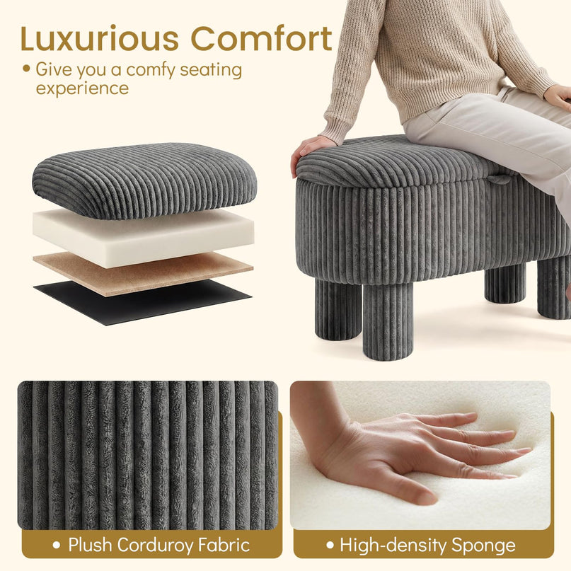 Giantex 42'' Storage Ottoman Bench for Living Room