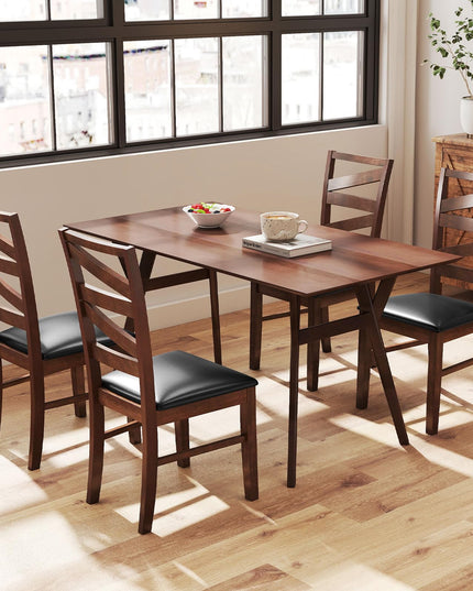 Giantex Wooden Dining Chairs Set of 2/4 for Dining Room