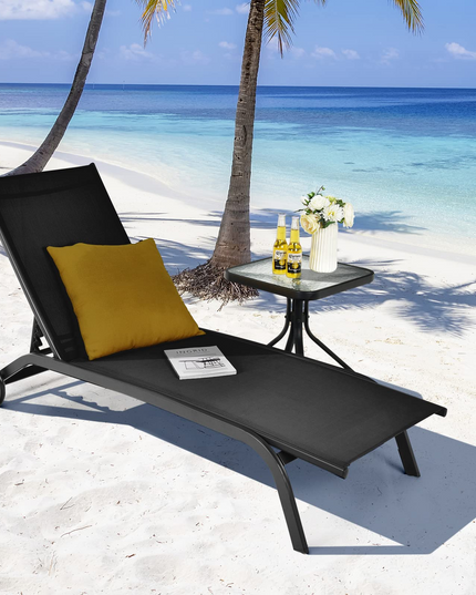 Giantex Patio Lounge Chairs for Pool Area