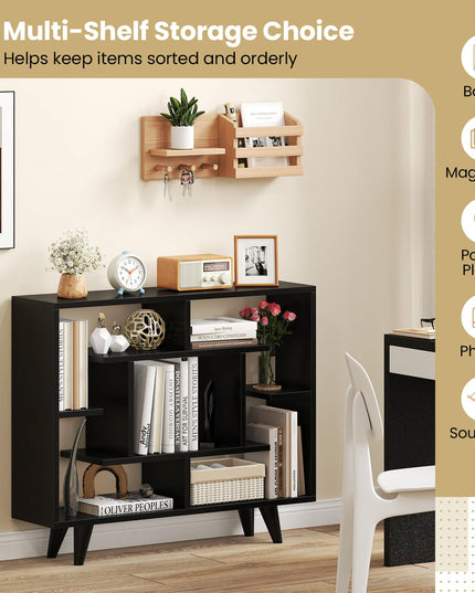 Giantex 3 Tier Geometric Bookshelf