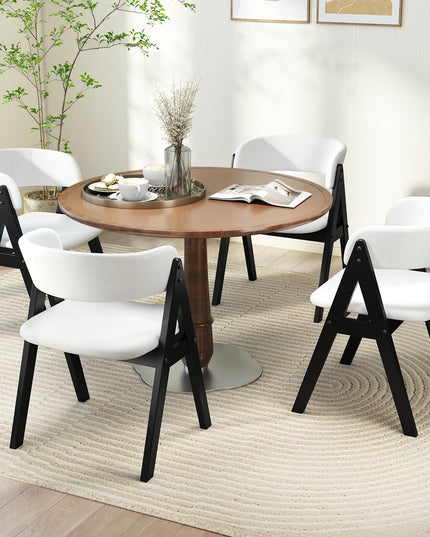 Giantex Wooden Dining Chairs Set for Home Living Room