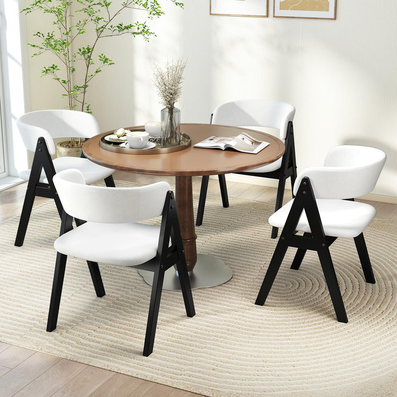 Giantex Wooden Dining Chairs Set for Home Living Room