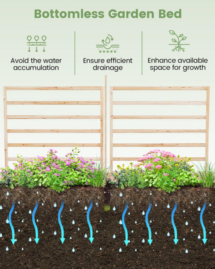 Giantex Raised Garden Bed with Trellis