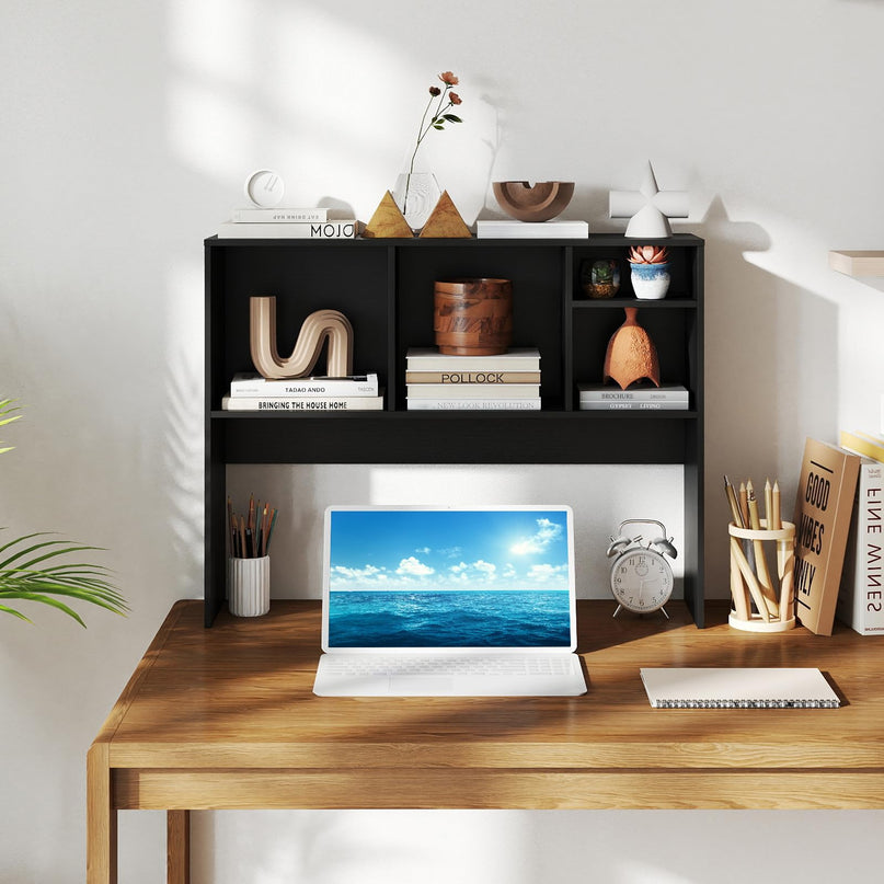 Giantex Desktop Bookshelf with 4 Shelves for Computer Desk ( 10"D x 37"W x 28.5"H )