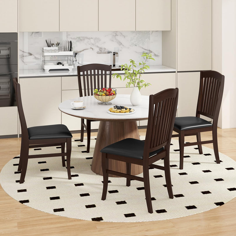 Giantex Wooden Dining Chairs Set for Restaurant