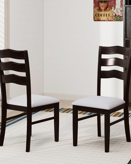 Giantex Wooden Dining Chairs Set of 2/4 with Rubber Wood Legs