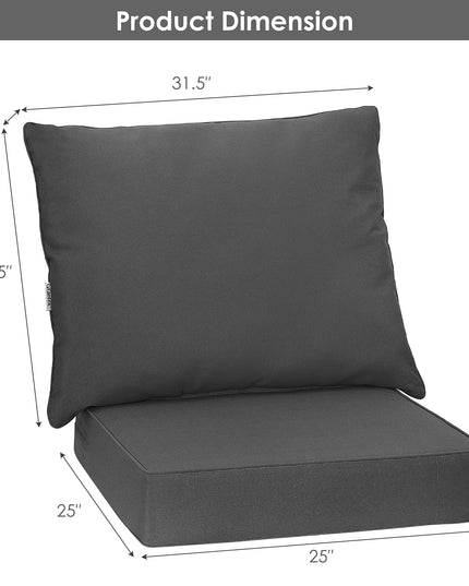 Giantex Patio Cushion Set of 6 for Patio Furniture