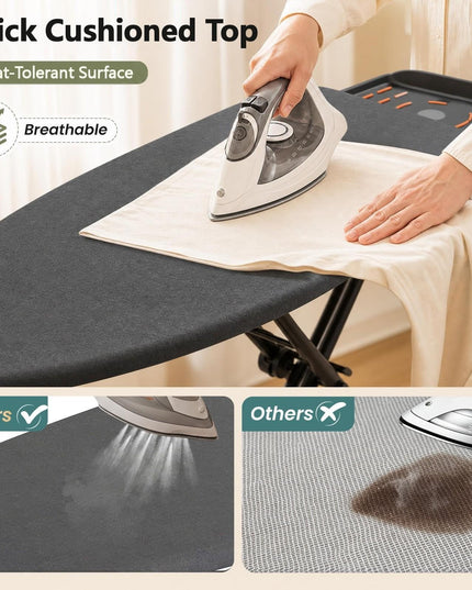 GIANTEX Full Size Foldable Ironing Board with Iron Rest for Laundry Room